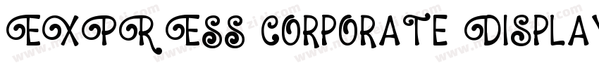 EXPRESS Corporate Display092309 Bol字体转换